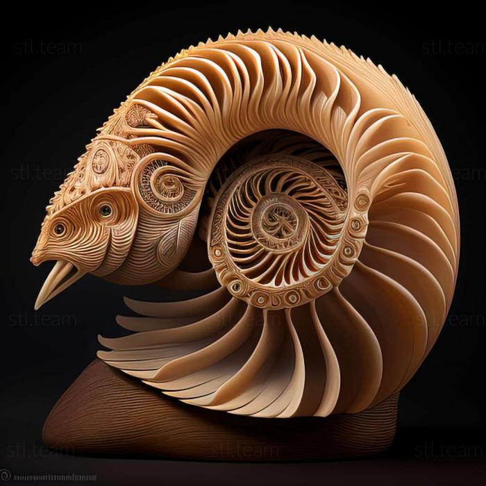 3D model Nautilus macromphalus (STL)
